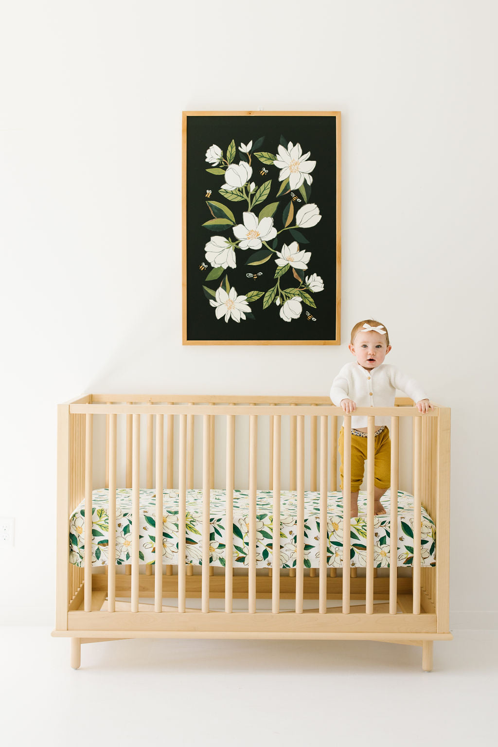 Magnolia and Bumblebees Art