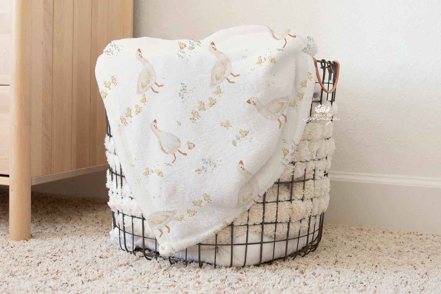 Baby Animals Farm - Vintage Baby Blanket