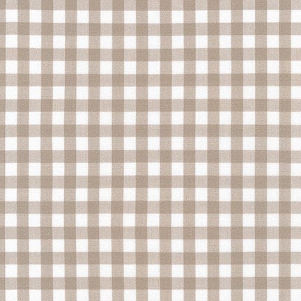 Light Brown Cotton Gingham Custom Fitted Crib Sheet