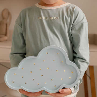 Little Lights Cloud Lamp Wooden Nursery Night Light