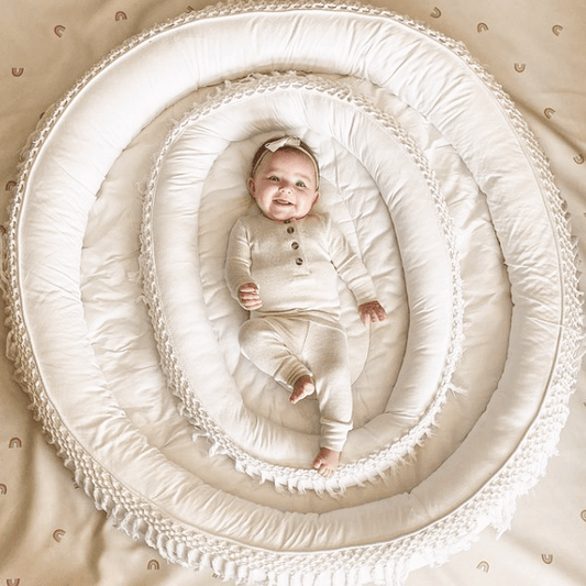 Macrame Oval Play Mat & Round Play Mat Bundle