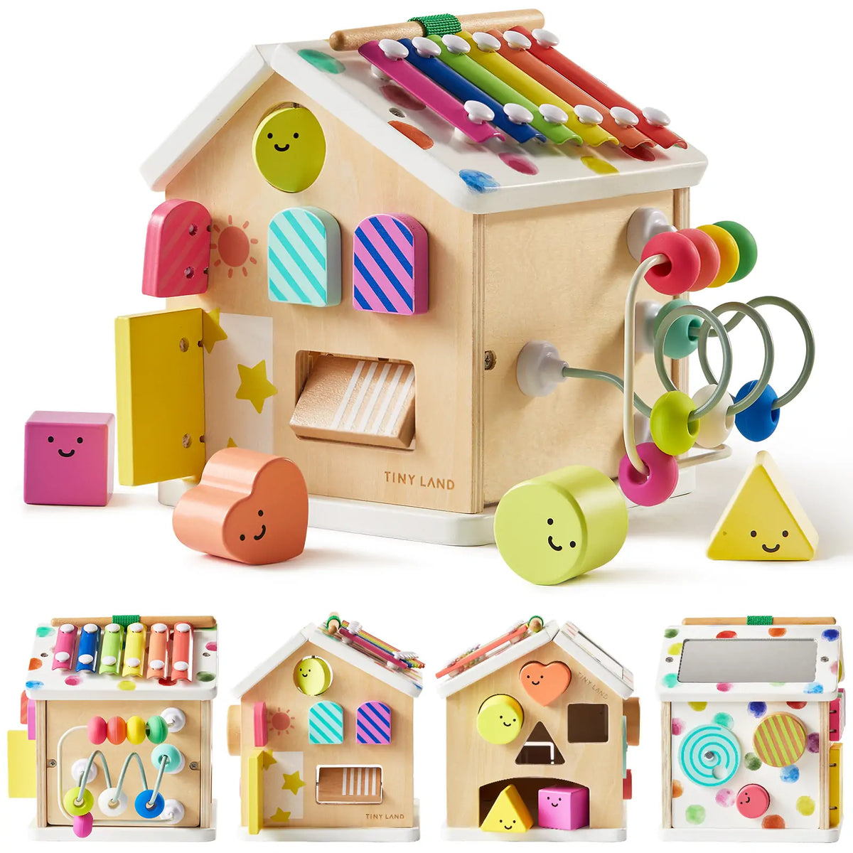 Tiny Land Cottage Activity Cube in Rainbow Color Set