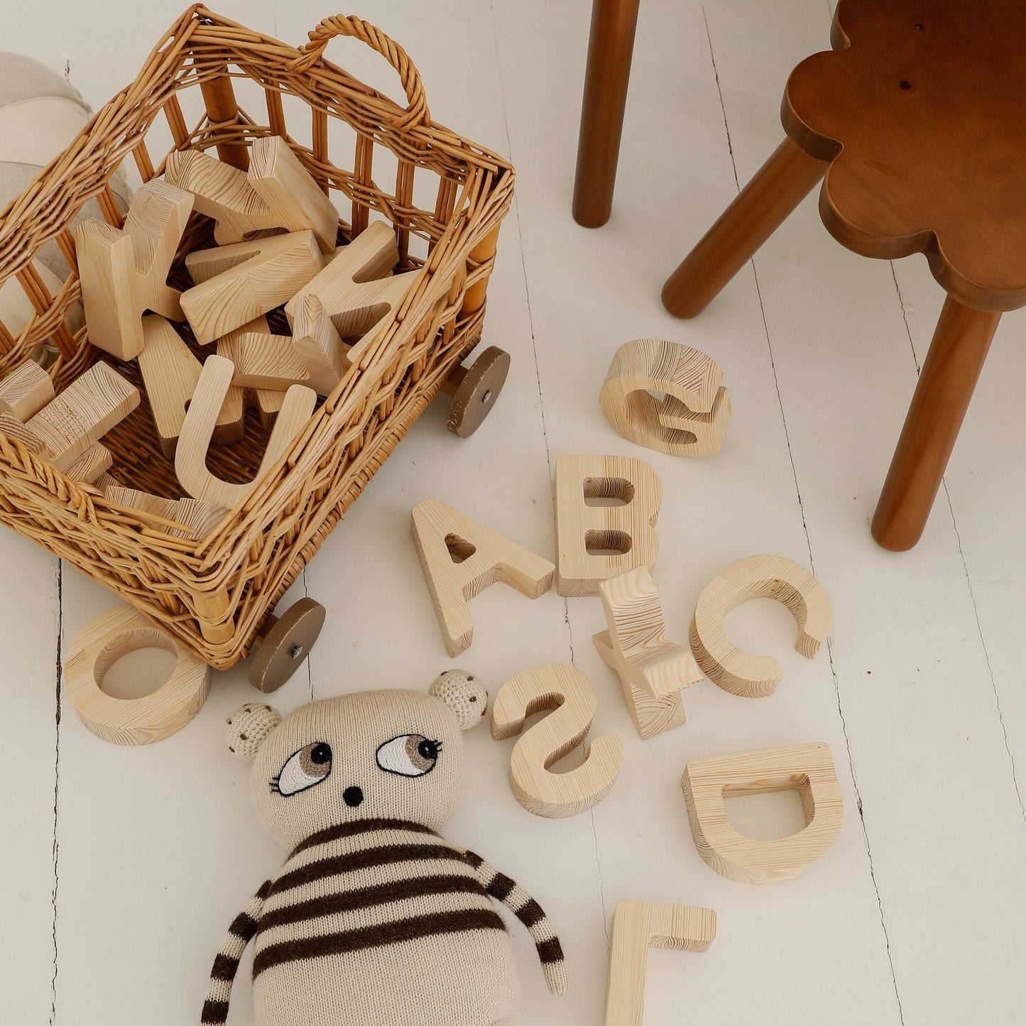 Wooden Alphabet Blocks