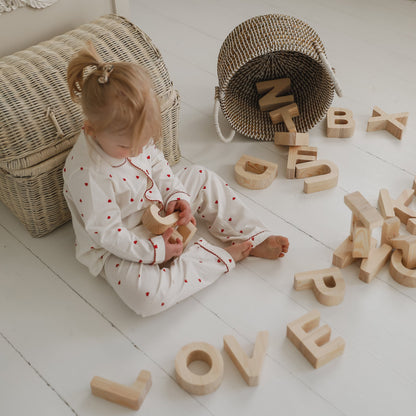 Wooden Alphabet Blocks