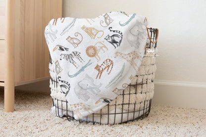 Baby Animals Ducks and Chicks - Vintage Baby Blanket