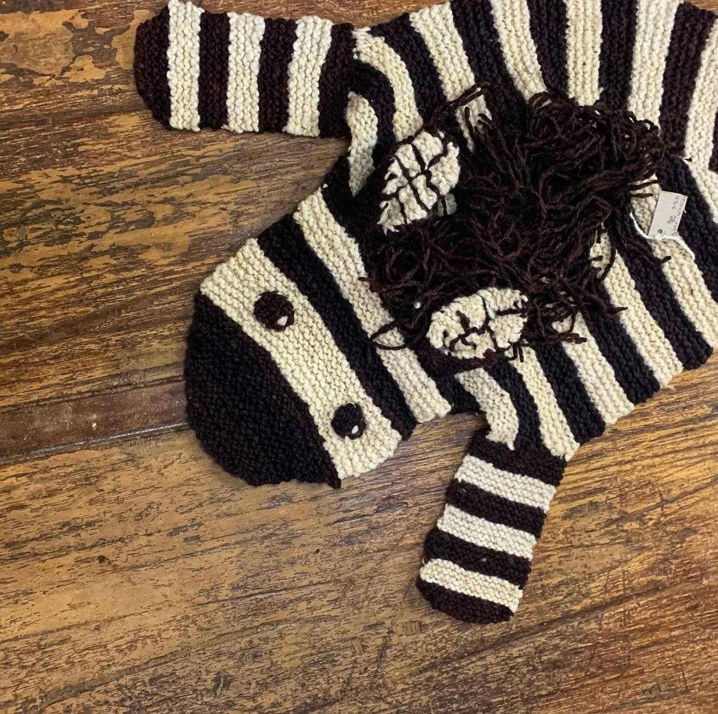 Organic Wool Play Mat + Nursery Rug  | Zebra